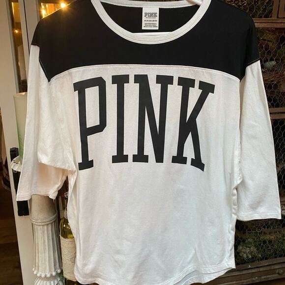 Victoria's Secret PINK Long Sleeve Campus Tee XS - Picture 3 of 3